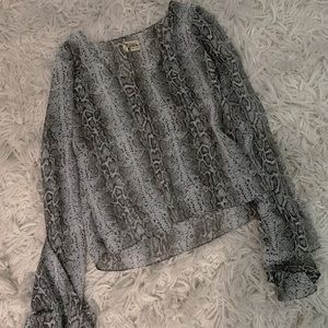 Show Me Your Mumu Snake Skin Top